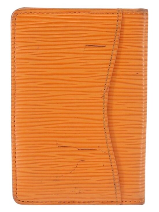 LOUIS VUITTON Epi Organizer De Poch Card Case Orange - Picture 3 of 16